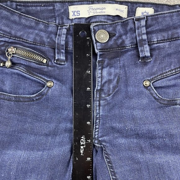 Freeman T. Porter Jeans Women's XS Cigarette Skinny Dark Wash European Denim - Picture 10 of 13